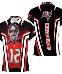 Tom Brady Super Bowl Lv Mvp 3D All Over Print Polo Shirt- Tampa Bay Buccaneers 2021 Nfl Champions Fan Gift
