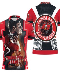 Tom Brady Thank You Fan 3D All Over Print Polo Shirt- Tampa Bay Buccaneers Nfl Champions 2021