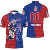 Tredavious White Buffalo Bills All-Over Print Personalized Polo Shirt