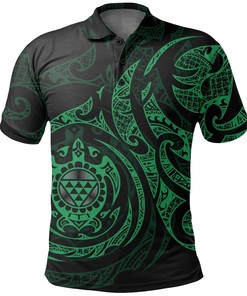 Tribal Tattoo Golf Shirt Turtle Custom Polo T-Shirt For Men