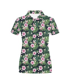 Tropical Hibiscus Women'S Polo Shirt - Must-Have For Fans