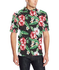Tropical Leaves Men'S Polo Shirt - A Stylish Gift For Fans