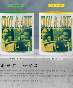 Troy & Abed in The Morning Homage Mug | Retro 90's Vintage Abed Nadir Coffee Mug | Perfect Gift Idea