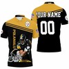 Troy Polamalu Legend Signed 3D Printed Polo Shirt - Best Gift For Pittsburgh Steelers Fans