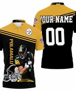 Troy Polamalu Legend Signed 3D Printed Polo Shirt - Best Gift For Pittsburgh Steelers Fans