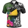 Turtle Plumeria Banana Leaf Custom Polo Shirt From Tokelau