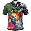 Turtle Plumeria Banana Leaf Custom Polo Shirt From Tonga