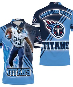 Tye Smith 23 3D All Over Print Polo Shirt - Celebrating Tennessee Titans Afc Division South Super Bowl 2021 Victory