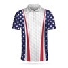 Unique American Flag 3D Polo Shirt For Golf Fans - A Perfect Gift