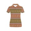 Unique Ancient Greek Pattern Print Women'S Polo Shirt - Perfect Gift