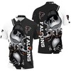Unique Gift Idea: Atlanta Falcons Jack Skellington And Zero 3D Polo Shirt
