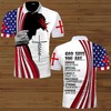 Unique, Lovely, And Precious Polo Shirt With American Flag Design - Gift For Christian And Patriotic Fans