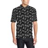 Unique Skeleton Style Print Men'S Polo Shirt - Perfect Gift For Fans Of Skulls And Fashion