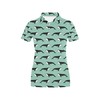 Unique Women'S Polo Shirt With 3D Printed Whale Print Design