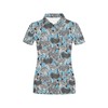 Unique Zebra Print Women'S 3D Polo Shirt For Animal Lovers