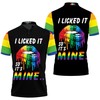 Unisex Lgbt Dripping Art Lips 3D Polo Shirt - Ideal Gift For Fans With 3D Printed Polo Shirts