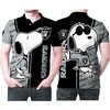 Unisex Oakland Raiders Snoopy Skull Kiss 3D Printed Polo Shirt - Perfect Gift For Fans