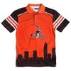 Unleash Your Wild Side With Thematic Polyester Cleveland Browns All Over Print Polo Shirt