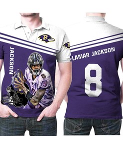Upgrade Your Collection With Lamar Jackson Baltimore Ravens 3D Polo Shirt