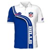 Upgrade Your Style With Men'S Buffalo Bills 3D Polo Shirts