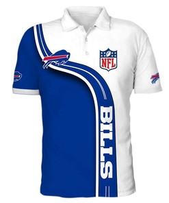 Upgrade Your Style With Men'S Buffalo Bills 3D Polo Shirts