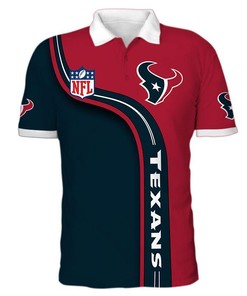 Upgrade Your Style With Men'S Houston Texans 3D Polo Shirt