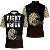 Upgrade Your Support With Cleveland Browns Autism Awareness 3D Polo Shirt