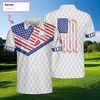 Us Flag Golf Polo Shirt - A Perfect Gift For Golf Lovers