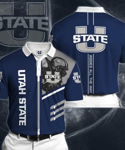 Utah State Aggies American Football Ncaa Polo Shirt - Perfect Gift For Fans Of Utah State Aggies