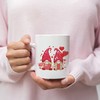 Valentine Gnome Couple Mug Set, Lovely Gnome and Heart Design Mug for Him or Her on Valentine's Day