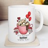 Valentine Gnome Mug - Funny Gnome Coffee Mug with Love Quote - Personalised Gnome Gift Idea