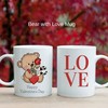 Valentine's Day Gift for Her - Cute Bear Mug Set, Perfect Gift for Valentines