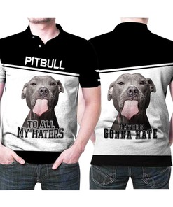 Vibrant And Eye-Catching Pitbull Lover 3D Polo Shirt With Polo Collar