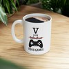 Video Game Lover Gift Set - V Is For Video Games Gamer Mug - Funny Gamer Mug - Valentines Gift For Him