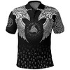 Viking Polo Shirt - Nordic Raven Tattoos For Fans - Sleek And Trendy Look