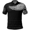 Viking Polo Shirt - The Raven Of Odin Tattoo Style Design - A Chic And Sleek Look