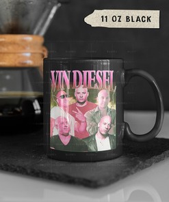 Vin Diesel Mug with Retro Furio0Us Dominic Toretto Design | Perfect for Fans of Fast and Furious