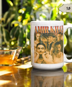 Vintage Bollywood 90s Coffee Mug, Amir Khan Homage Mug, 3 Idiots Cup, Indian Coffee Mug Idea, Moving Mug Gift
