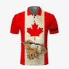 Vintage Canadian Flag All Over Print Polo Shirt For Golf Lovers - Great For Golf And Canada Fans