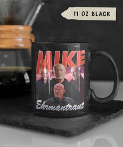Vintage Mike Ehrmantraut Homage Retro Mug for Fans with Mike and Saul Mug, Tea Mug, and Heisenberg Mug