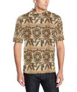 Vintage Native Dream Catcher Men'S Polo Shirt - A Timeless And Classic Look For Fans Of Native American Art And Culture