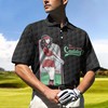 Vintage Polo Shirt With Sexy Golf Girl And Caddy Design - Perfect Gift For Golf Fans