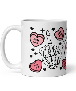 Vulgar Valentines Mug Set, Funny Valentine, Anti- Valentine, Full Wrap Mug, Perfect Gift for Valentine's Day