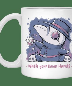 Wash Your Damn Hands Funny Valentine's Day Mug