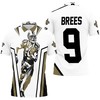 Watercolor All-Over Print Polo Shirt For Drew Brees And New Orleans Saints Fans - A Colorful And Creative Look For Fans