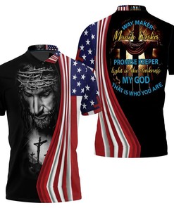 Way Maker Miracle Worker My God 3D Polo Shirt - Bold And Confident