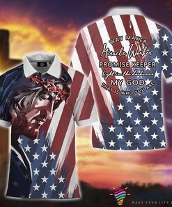Way Maker Miracle Worker Promise Keeper Polo Shirt - Ideal Christian Gift