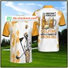 Weekend Forecast Golf With A Chance Of Drinking Skeleton Polo Shirt For Men - Perfect Gift For Golf Fans And Fun Wearers
