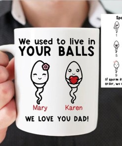When It Comes To Love, It All Started In Your Balls: A Funny Mug For Couples In Love