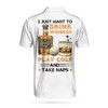 Whisky And Take Naps 3D Golf Polo Shirt - Perfect For Those Who Love To Relax